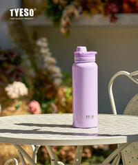 Bouteille isotherme TYESO pour voiture, gourde isolée, gobelet à eau pour les sports de plein air, les voyages, flacons sous vide, tasse thermique en acier inoxydable