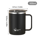 Gourde Thermos 500 ml avec Poignée – Café, Thé & Matcha | Idée Cadeau Homme Noël & Anniversaire