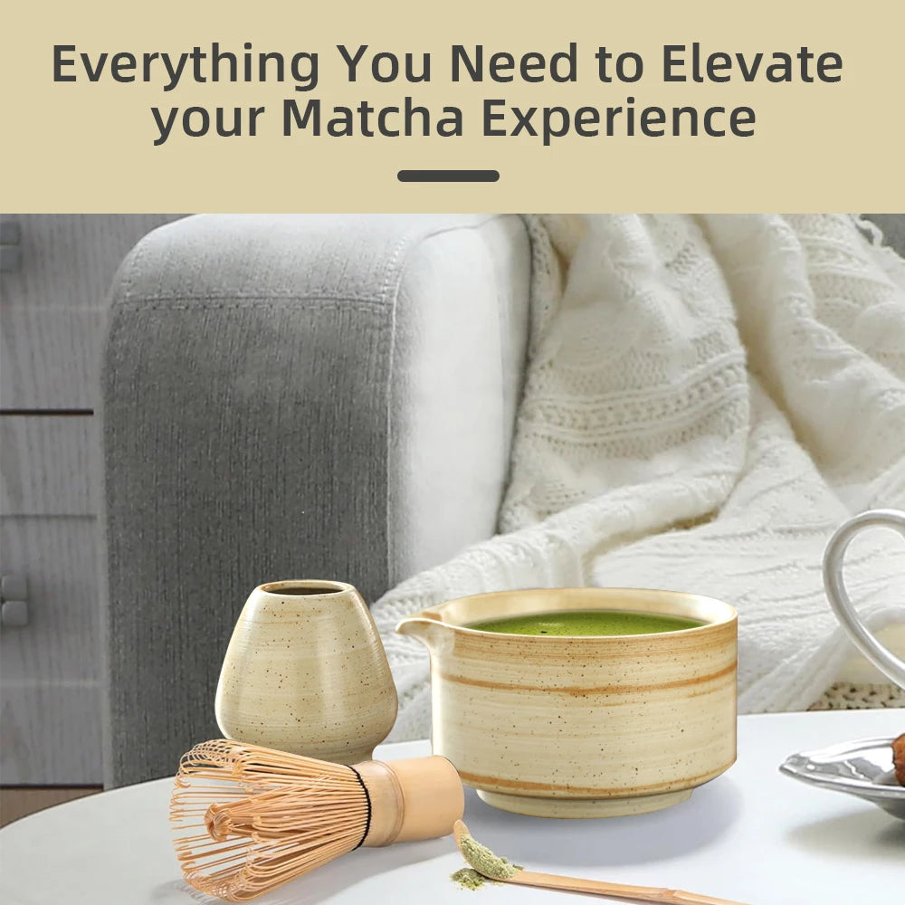Coffret cadeau Matcha japonais, bol Matcha pour cérémonie du thé, fouet en bambou, broyeur, brosses, porte-outils pour le thé, accessoires pour le thé
