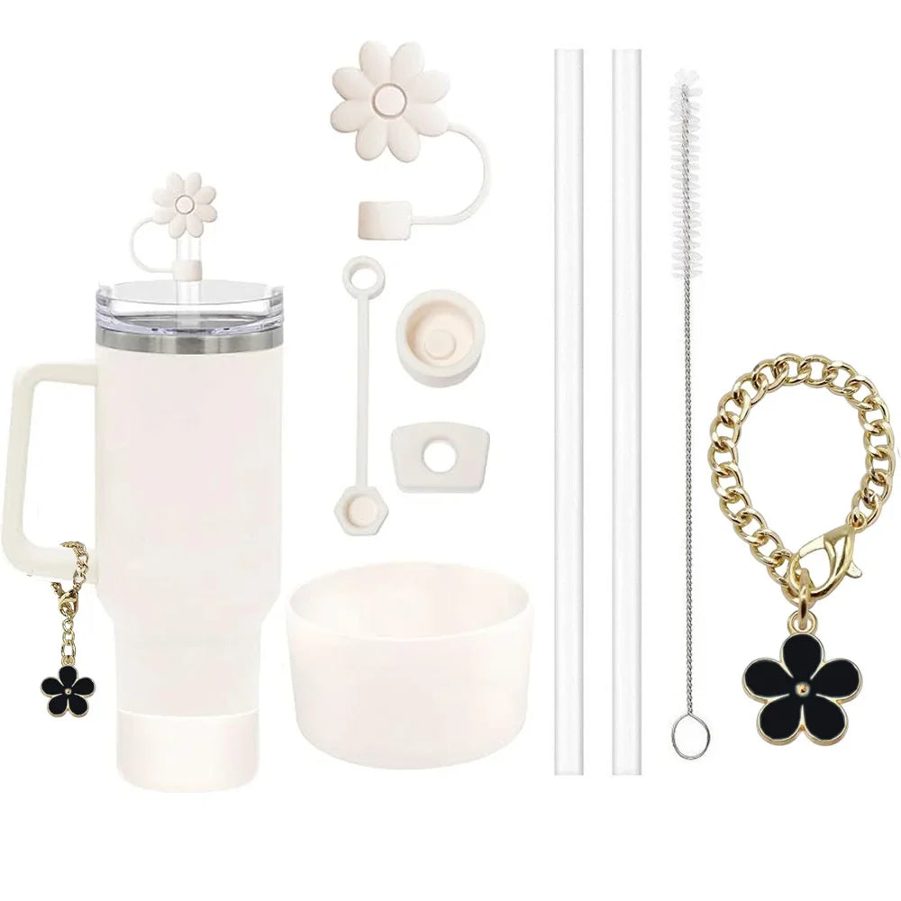 Kit d’accessoires pour gourde KITTY – 9 pièces en silicone