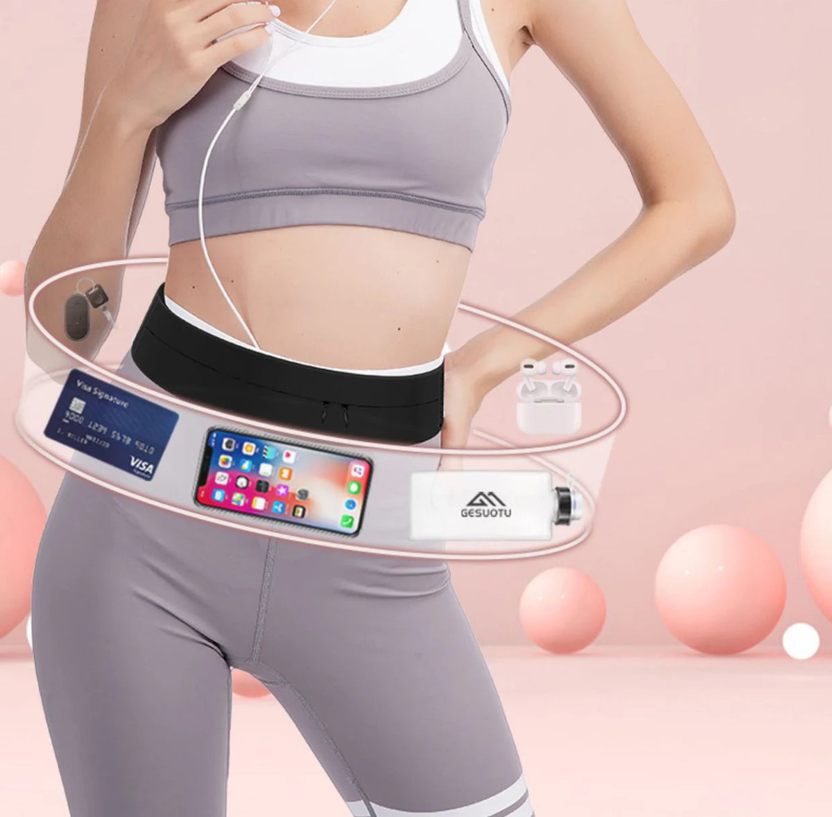 Ceinture hydratation VIKO – vue produit 7 – Nova Gourde