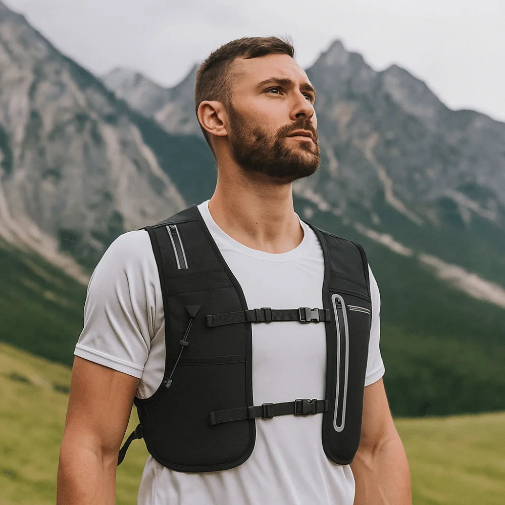 Gilet hydratation 4L SELA – vue produit 1 – Nova Gourde