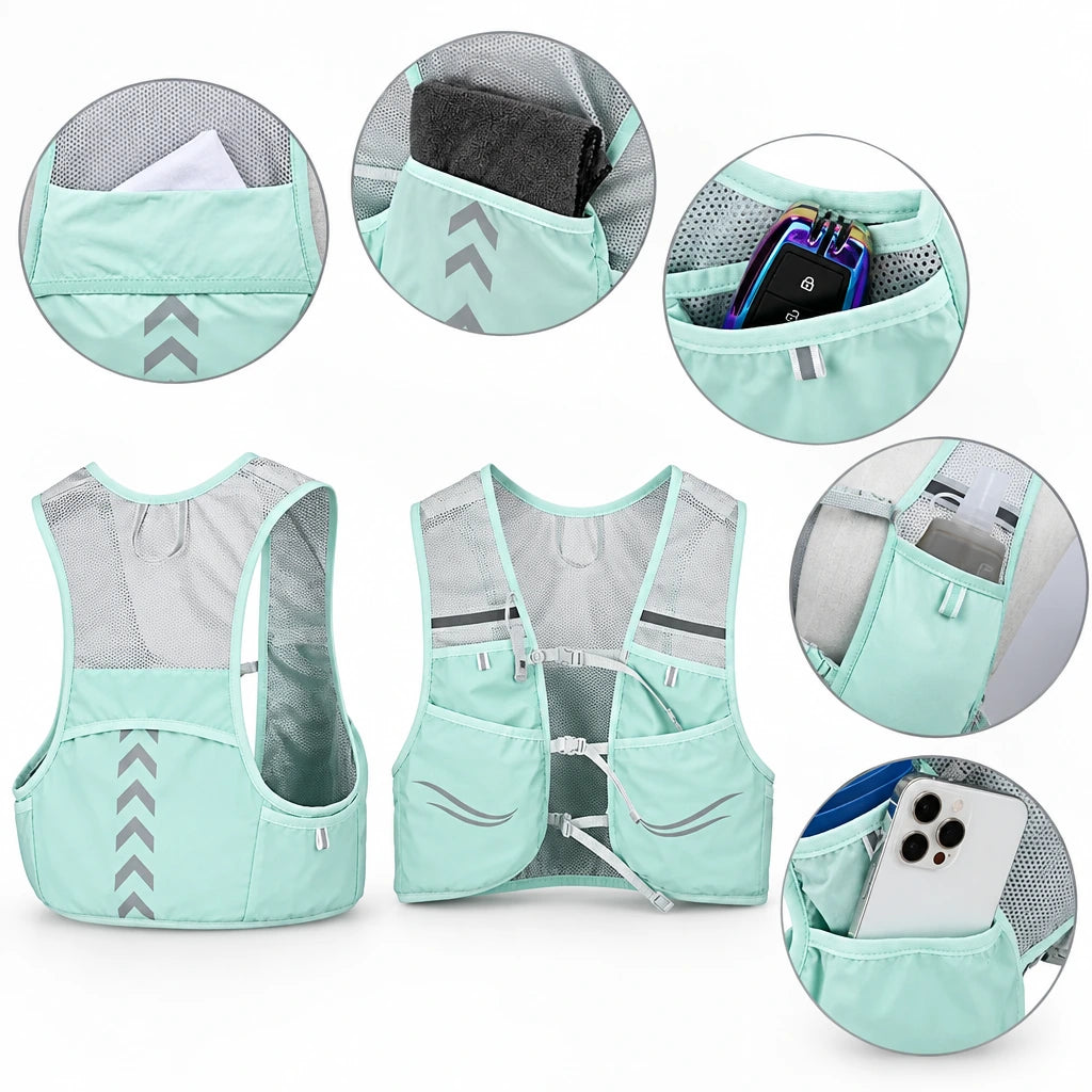 Gilet hydratation ELVO – vue produit 6 – Nova Gourde