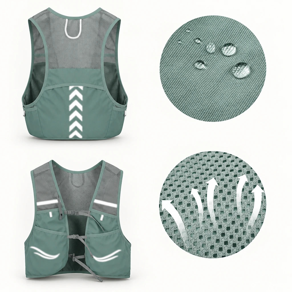 Gilet hydratation ELVO – vue produit 19 – Nova Gourde
