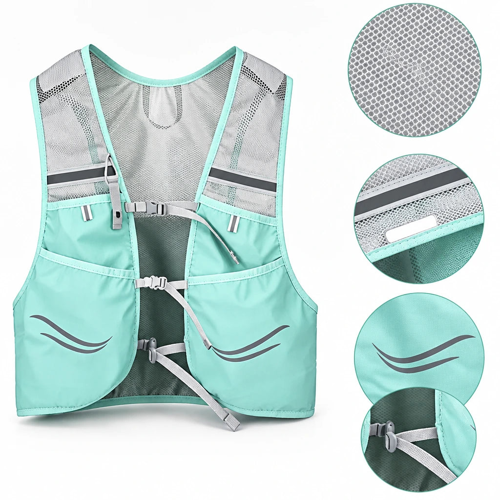 Gilet hydratation trail OREN – vue produit 2 – Nova Gourde