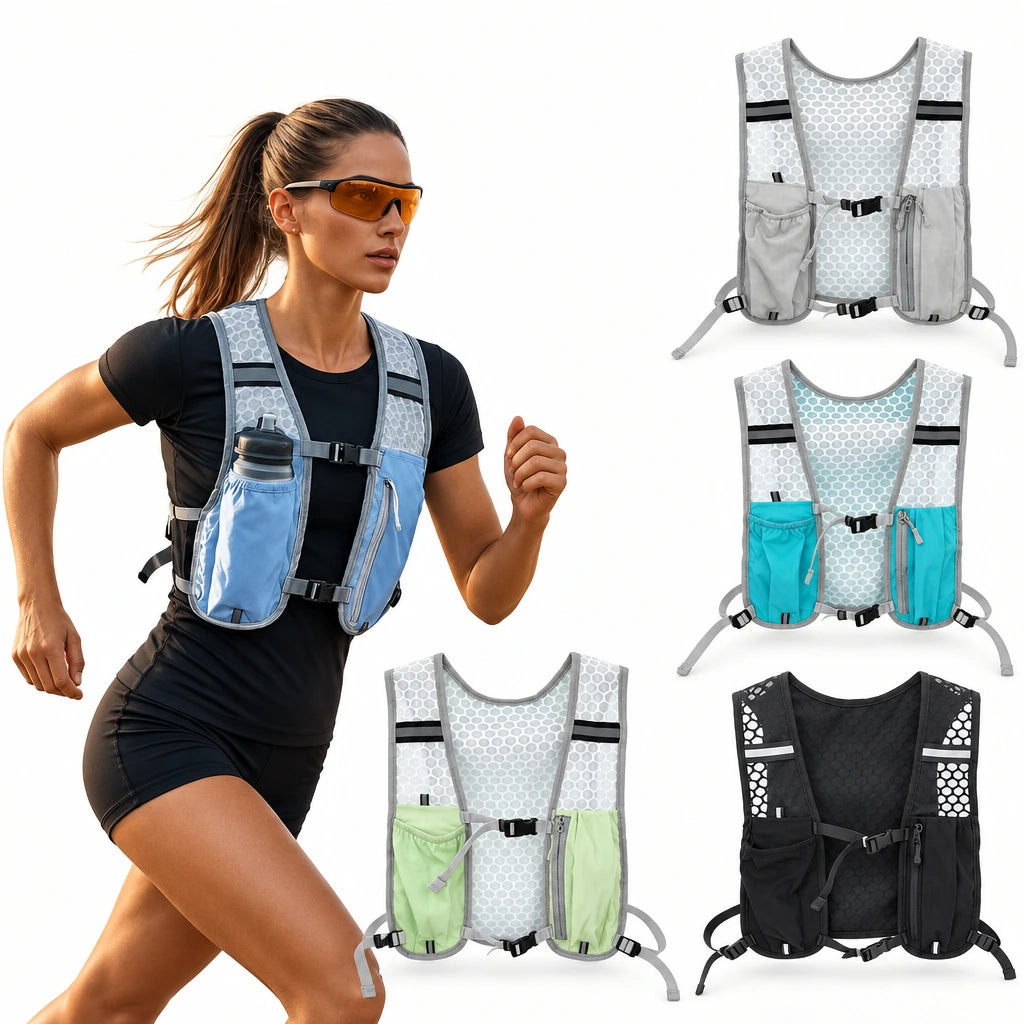 Gilet hydratation trail ORVA – vue produit 1 – Nova Gourde