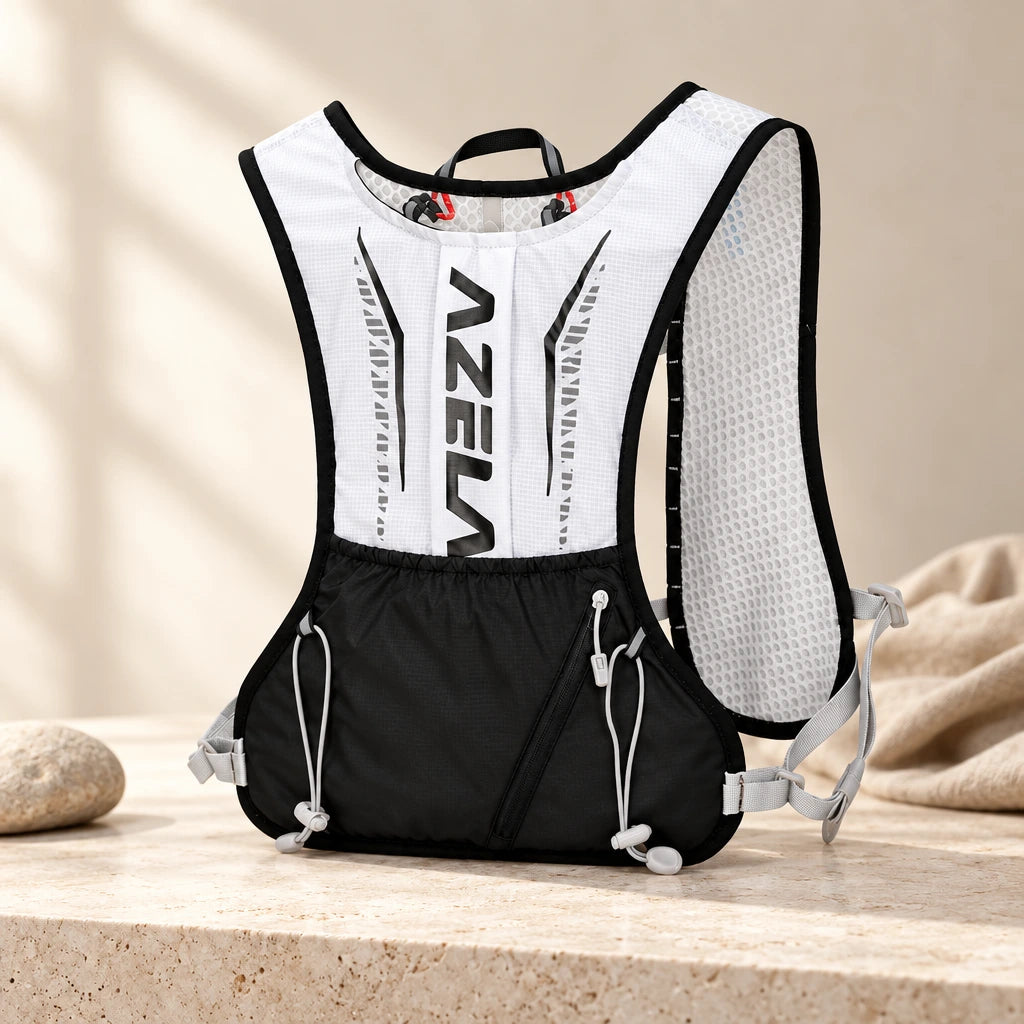 Gilet hydratation trail TYRA – Nylon & poche à eau en option