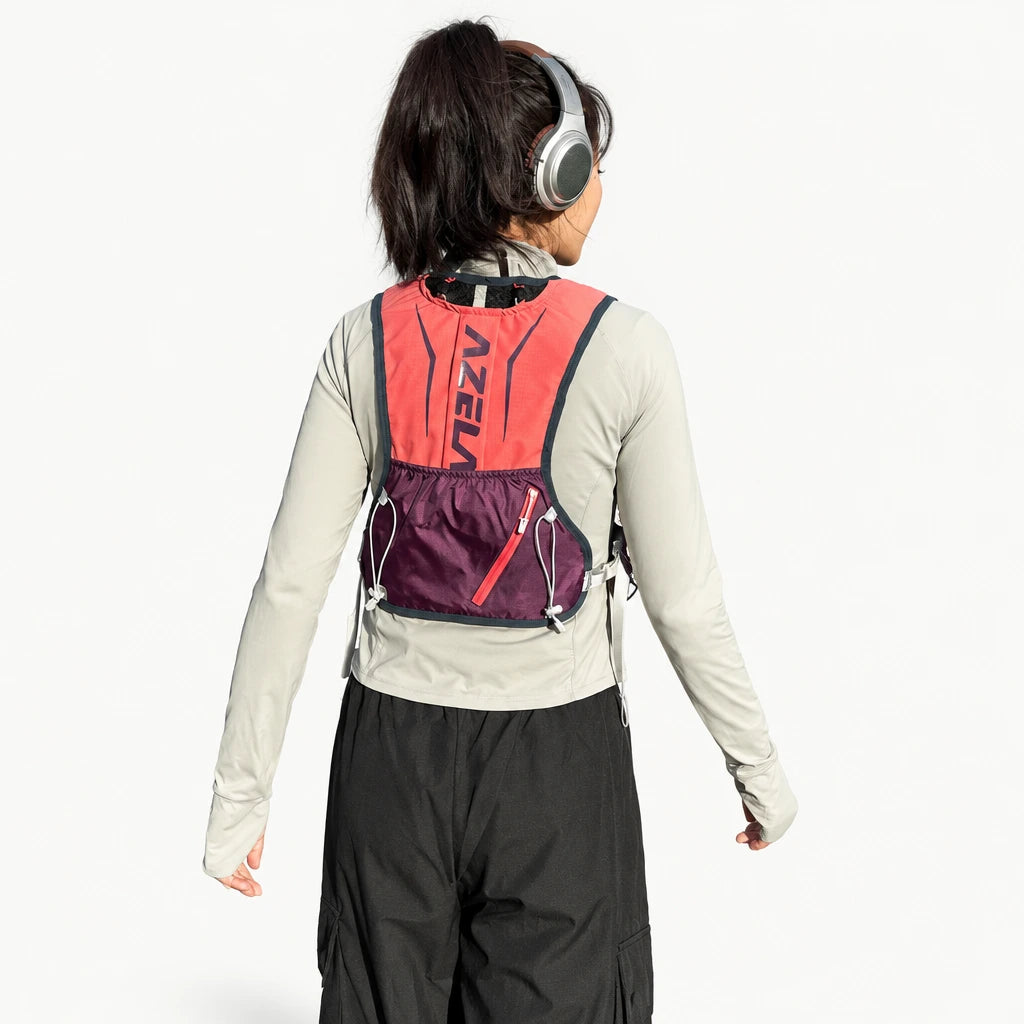 Gilet hydratation trail TYRA – vue produit 27 – Nova Gourde
