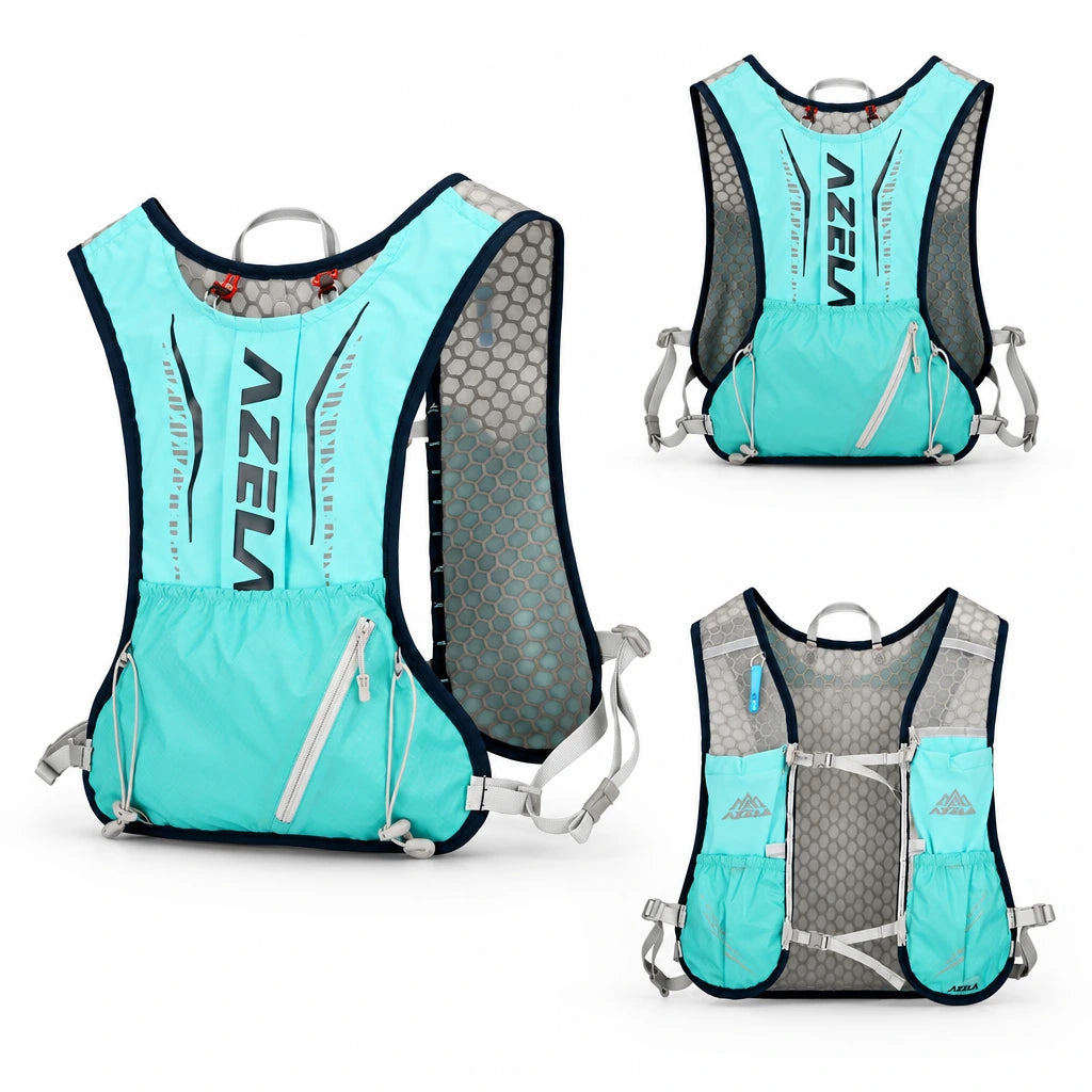 Gilet hydratation trail TYRA – vue produit 36 – Nova Gourde