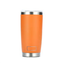 Gobelet isotherme inox PULI 600 ml — orange sur fond blanc.