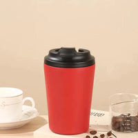 Gourde Eli 350 ml rouge en acier inoxydable, pratique, légère et réutilisable