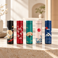 Gourdes LUMI à motifs japonais, présentées en cinq coloris
