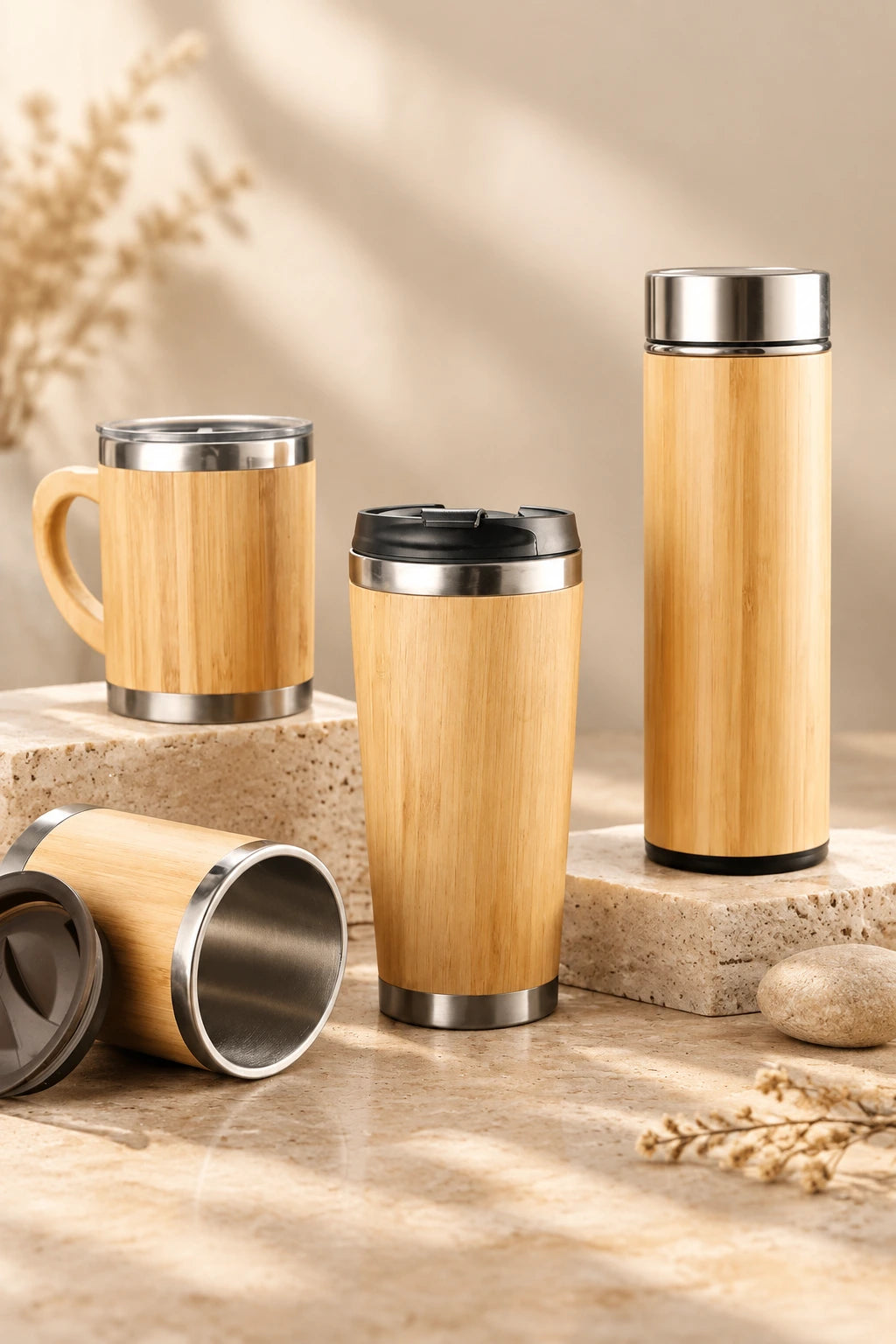 Mini gourde isotherme bambou KYRO 250 ml