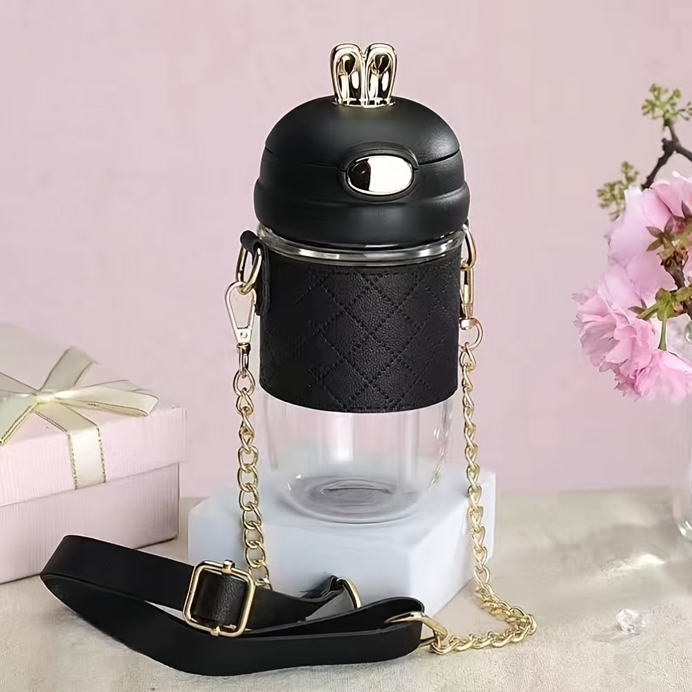 Gourde Lapi 580 ml avec lanière en chaîne, confortable portée à l’épaule