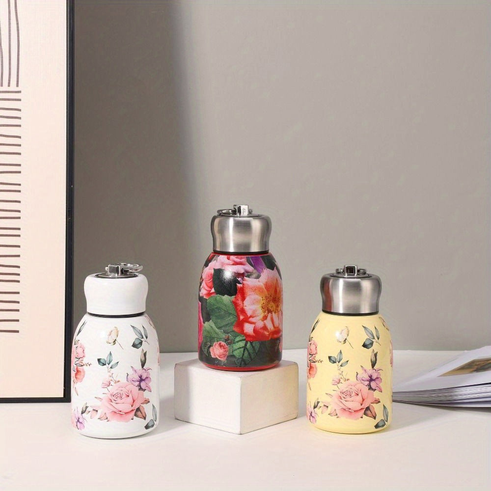 Gourde Nila 300 ml rouge en acier inoxydable, élégante et réutilisable