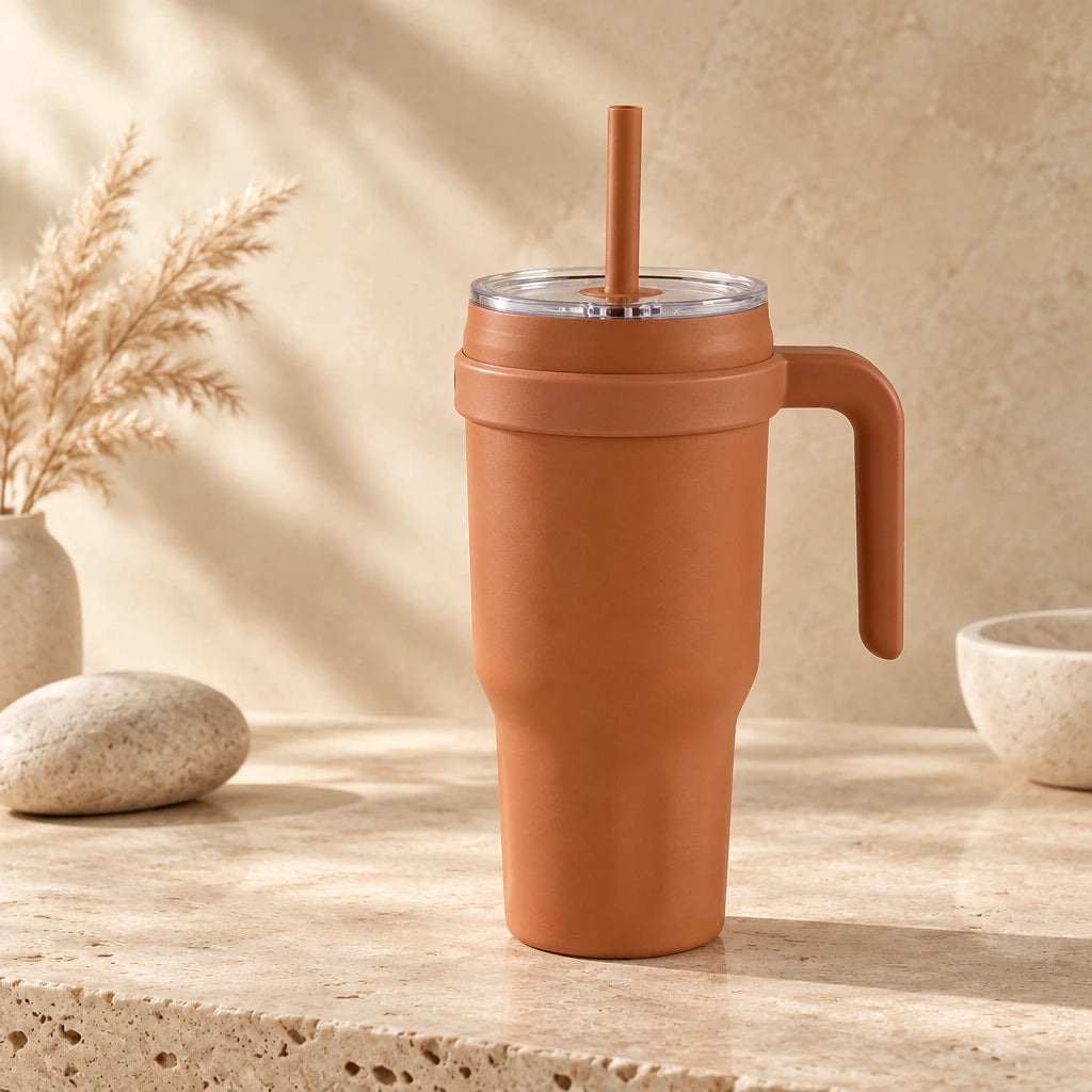Gourde isotherme inox SITA 1,1 L avec paille