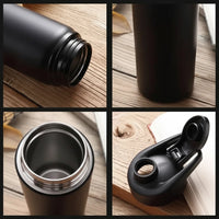 Gourde sport ZENA 600 ml — détails du bouchon, du goulot et de l’intérieur.
