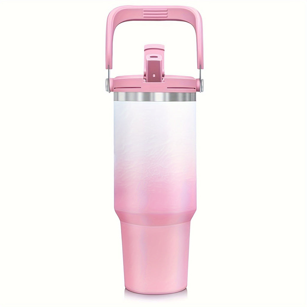 Gourde isotherme inox TORI 1 L avec paille