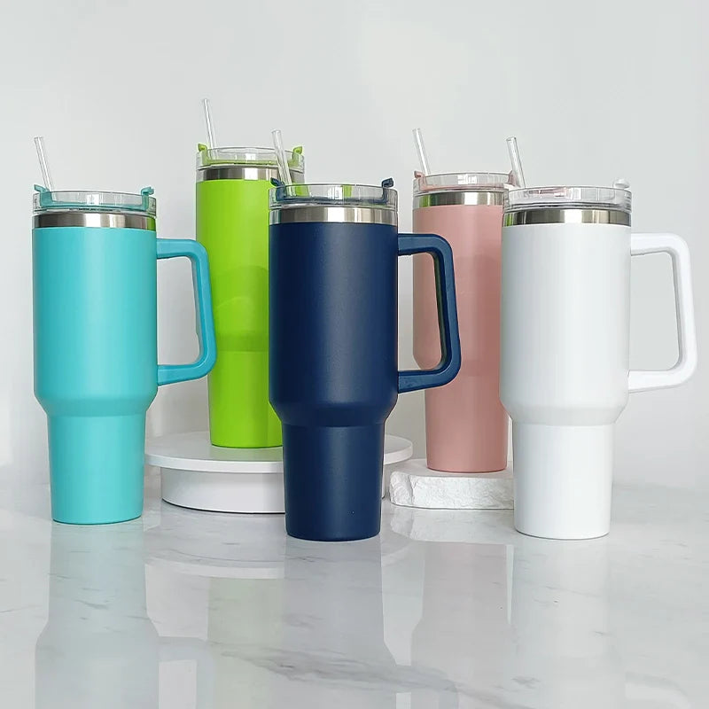Gourde isotherme inox VOVA 1,2 L avec paille
