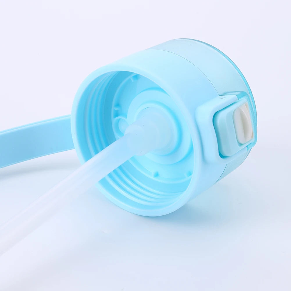 gourde paille bleu