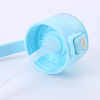 gourde paille bleu