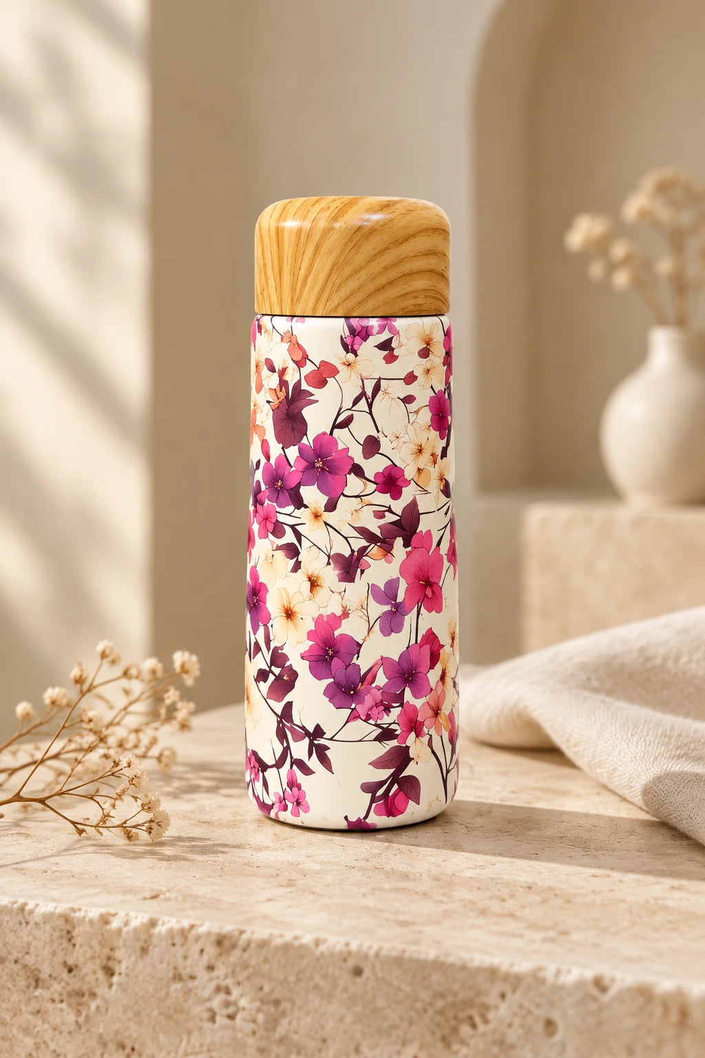Mini gourde isotherme inox LIVA 180 ml – Florale