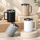 Mugs NILO à poignée en noir, beige, gris et blanc