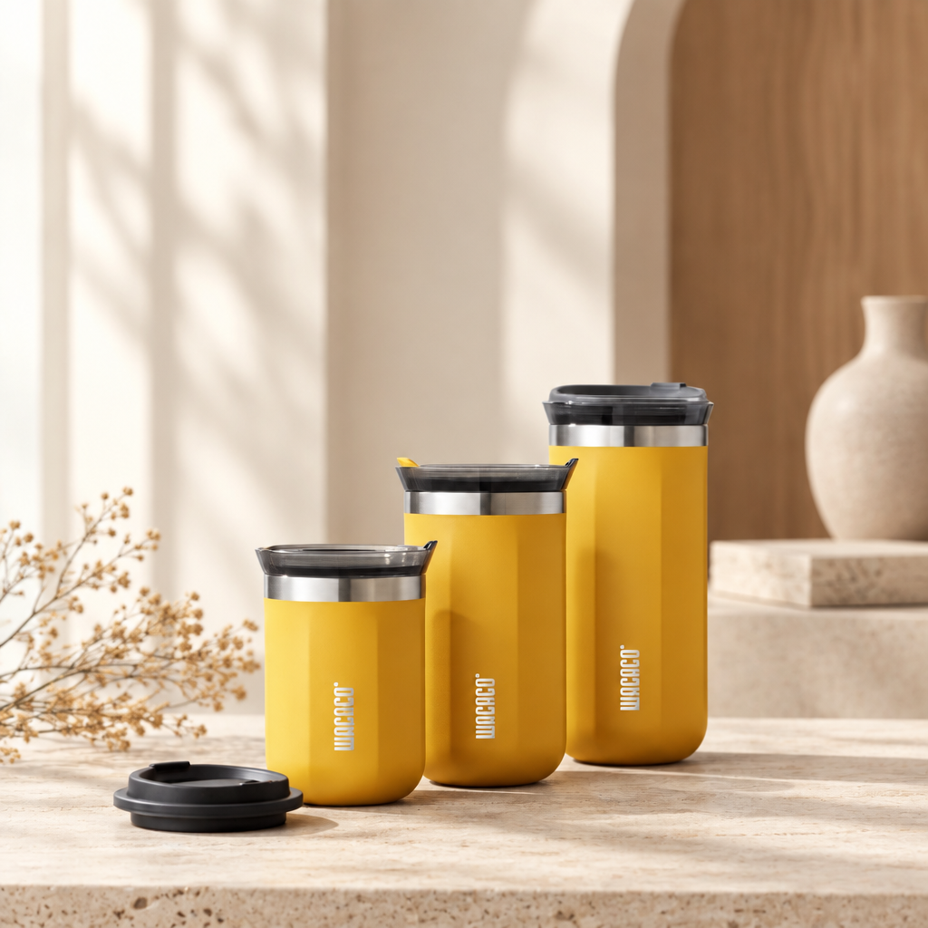 Mug isotherme inox WACA – 180 à 435 ml