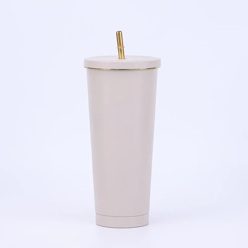 Gourde Nubo chromée tenue en main, design brillant et moderne 500 ml