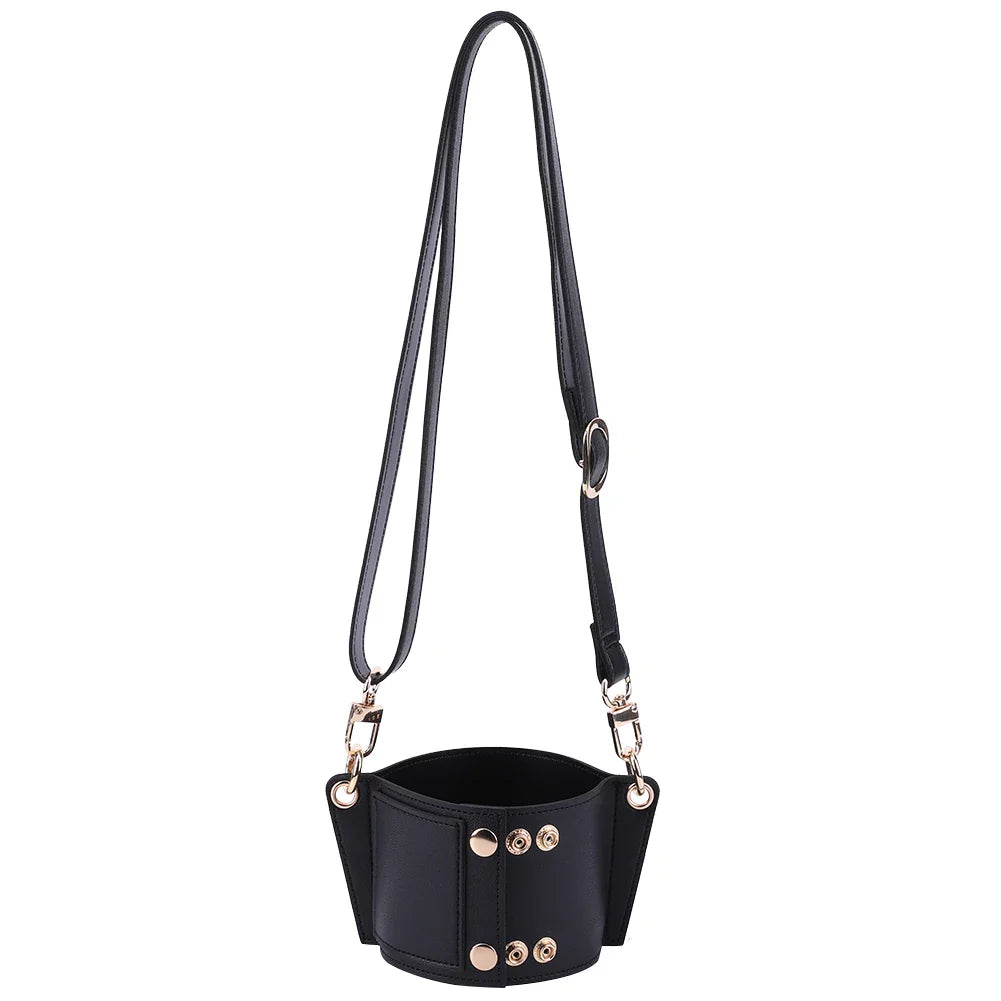Porte-gourde bandoulière ALIA – Effet cuir réglable